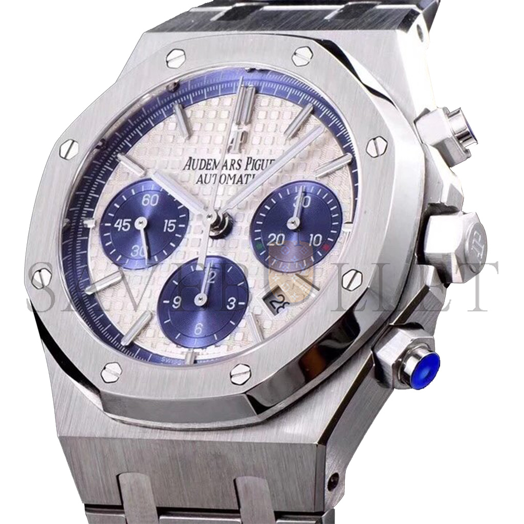audemars P*g*et royal oak automatic chronograph movement stainless steel strap watch 26331